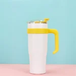 SHINING YELLOW TUMBLER WITH STICKER - Image 7
