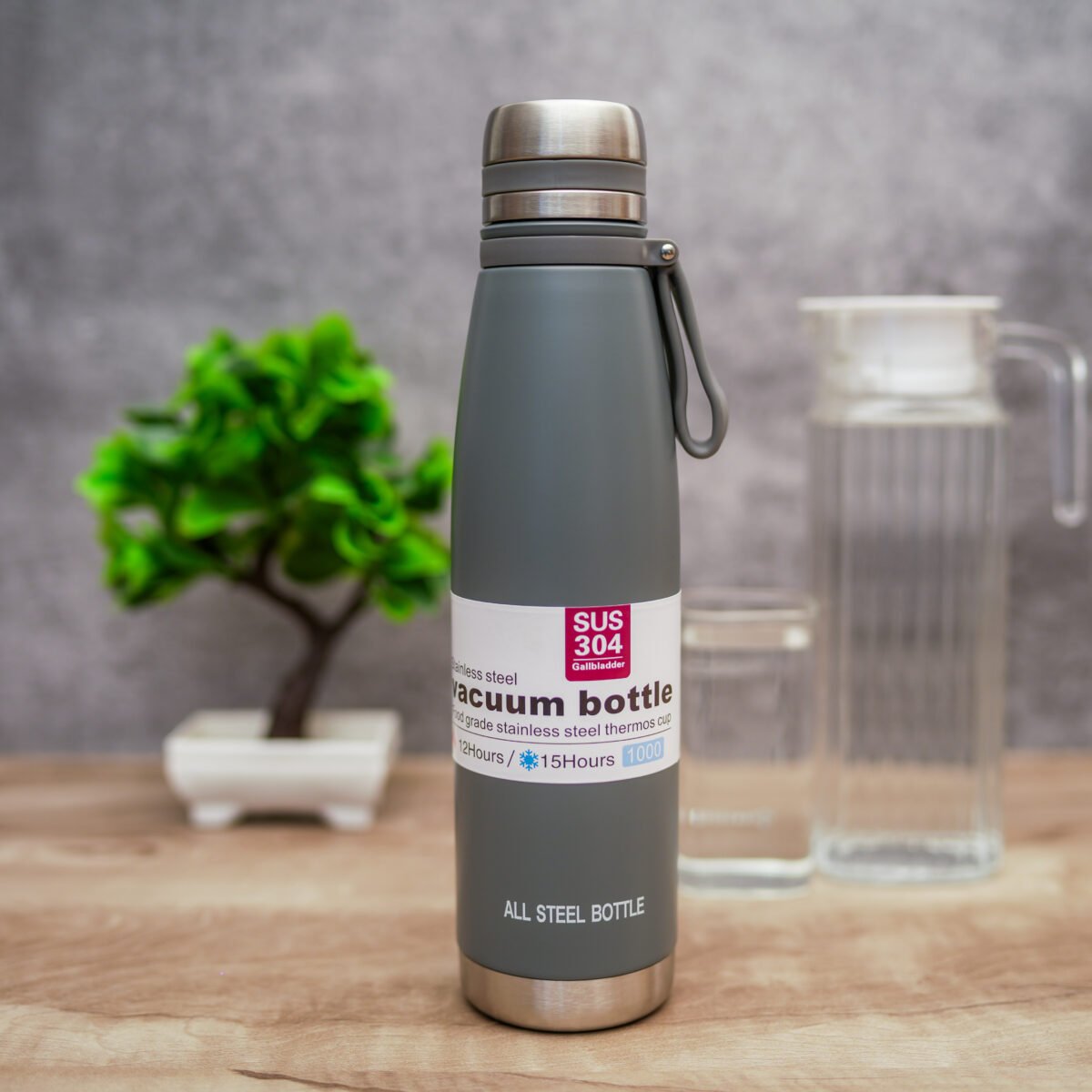 Vaccum insulation cola bottle | Stainless Steel Water Bottle with Smooth Rubber Finish | Keeps Contents Cold/Warm Upto 6-12 Hours | Thermos Bottle | BPA Free | Gym | Office | Home | Travel - Image 5