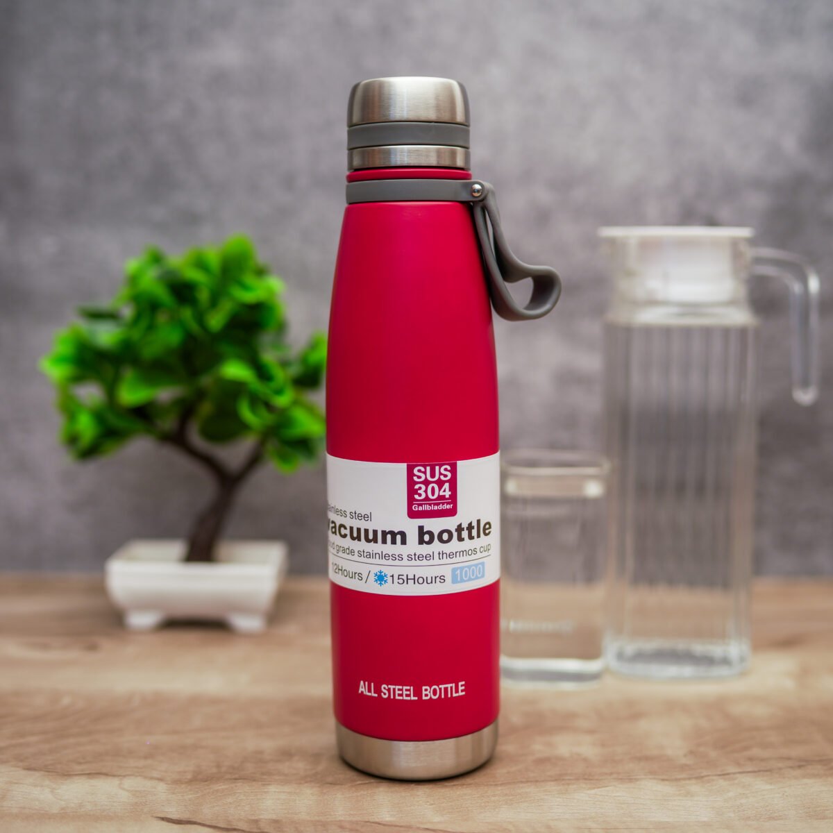 Vaccum insulation cola bottle | Stainless Steel Water Bottle with Smooth Rubber Finish | Keeps Contents Cold/Warm Upto 6-12 Hours | Thermos Bottle | BPA Free | Gym | Office | Home | Travel - Image 4