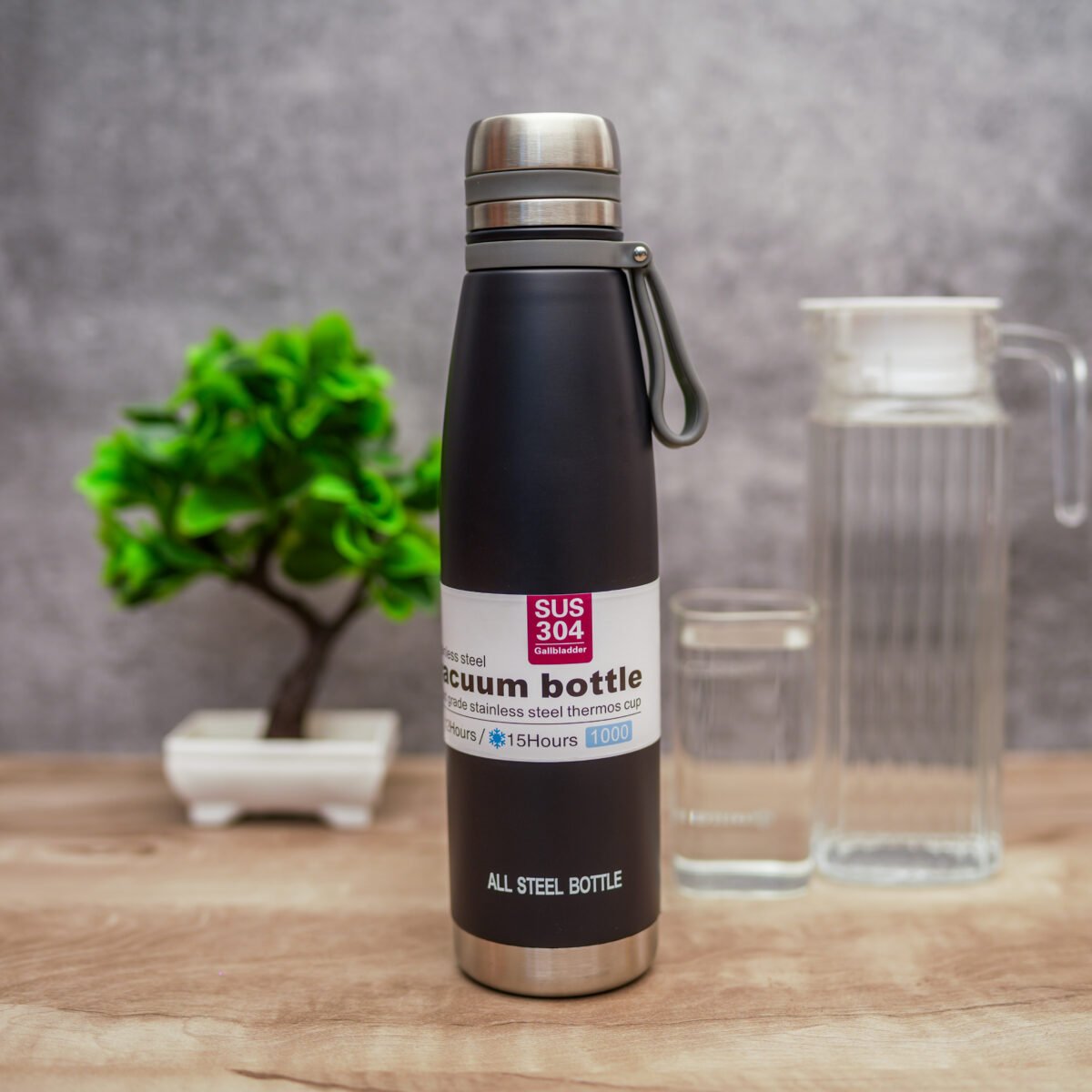 Vaccum insulation cola bottle | Stainless Steel Water Bottle with Smooth Rubber Finish | Keeps Contents Cold/Warm Upto 6-12 Hours | Thermos Bottle | BPA Free | Gym | Office | Home | Travel - Image 3