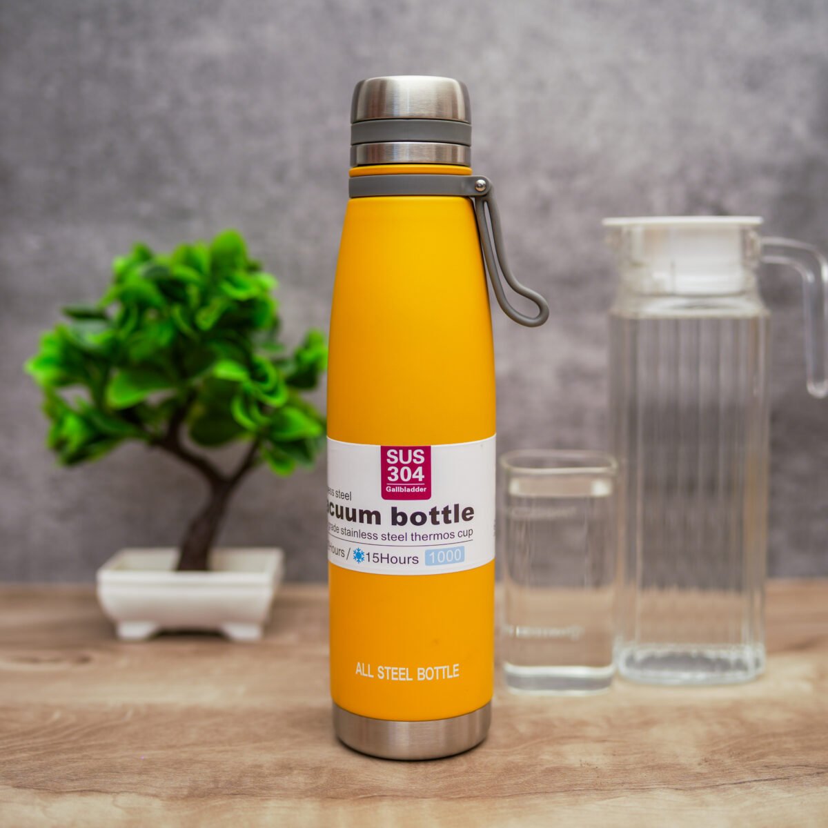 Vaccum insulation cola bottle | Stainless Steel Water Bottle with Smooth Rubber Finish | Keeps Contents Cold/Warm Upto 6-12 Hours | Thermos Bottle | BPA Free | Gym | Office | Home | Travel - Image 2