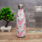 Floral Stainless Steel Water Bottle & Double Wall Stainless Steel Vacuum Insulated Water Bottle for Hot and Cold Beverages - Image 4