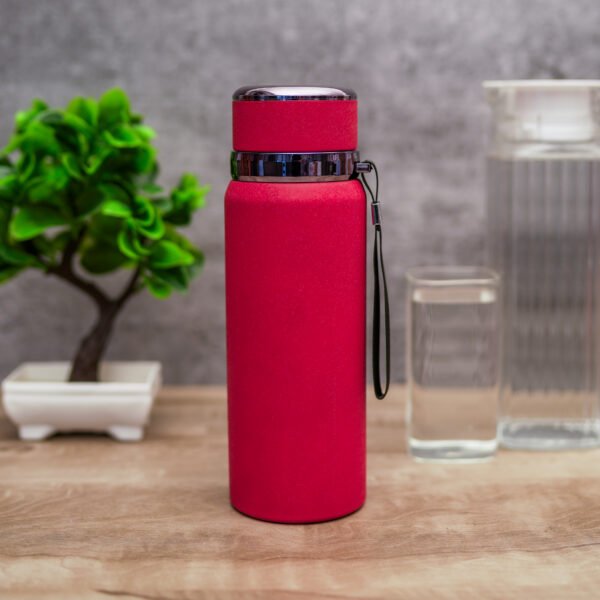 Stainless Steel Water Bottle with Carry Rope | Leak Proof Insulated Thermosteel Water Bottle, Matte Finish Drinking Bottle for Office, Gym & Travel
