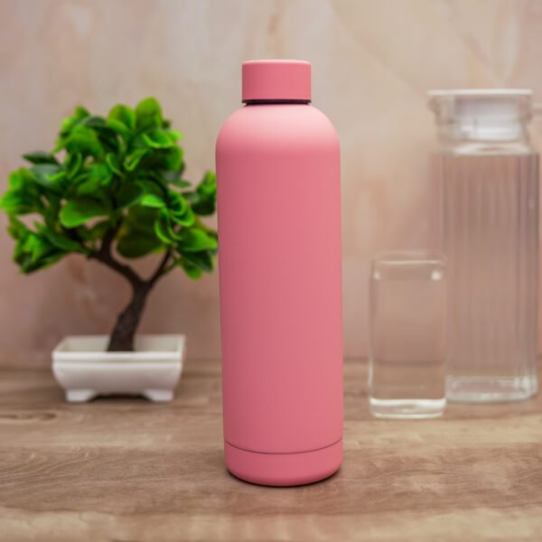 Insulated Bottle (Dusty Pink) | 500 ml | Made of 100% Food Grade Steel | Leak-Proof & Rust-Free | Easy to Clean & Use
