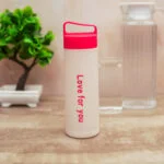 PP Covered Glass Bottle with Thermal Heat Proof Sleeve Leak Proof Bottle Mug for Kids Travel Cup Birthday Return Gift for Kids - Image 3