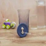 Can with Straw, Transparent Glass Fruit Juice Milk Sipper Tumbler Mug with Lid and Glass Straw - Image 2