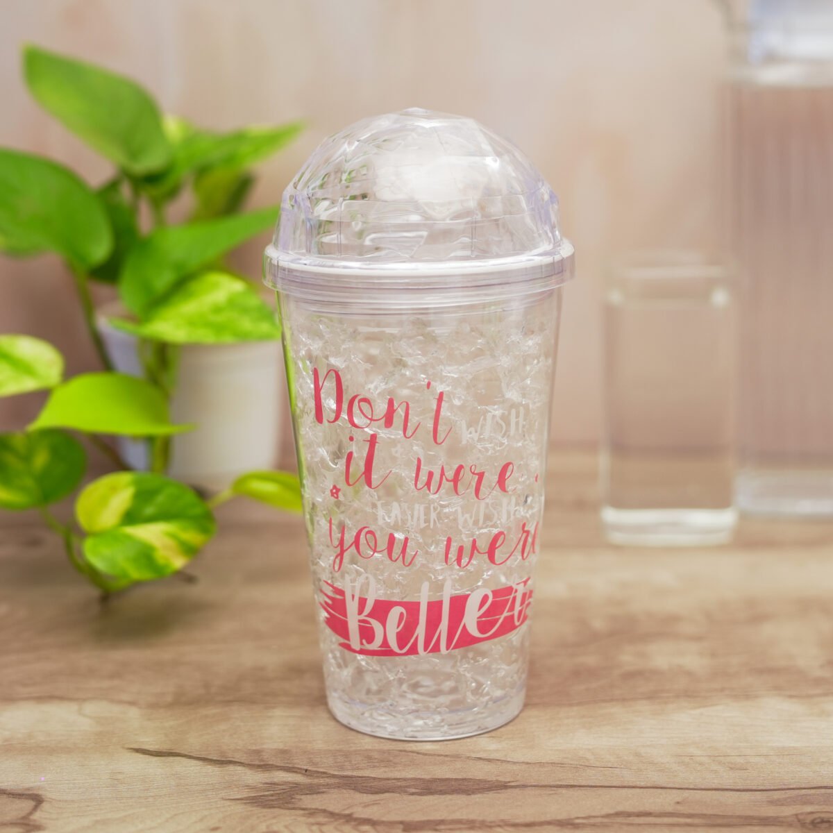 Fancy Glass Sipper with Straw for Girls Ice Design Unicorn 600ml Sipper for Collage Girls School for Travel Fancy Glass Water Bottle Tumbler - Image 3