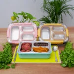 Smile Theme Bento Lunch Box | 3 compartment lunch box