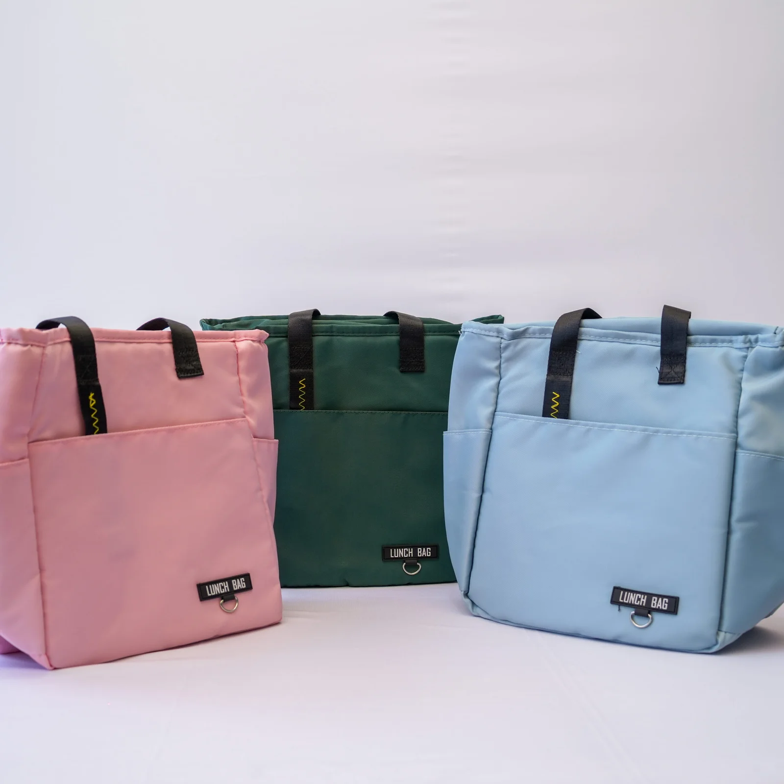 DSC08610 Thermal Insulated Lunch Bag, Tiffin Bag, Lunch Box Cover for Office, School, College with Handle - Suitable for Unisex Adults and Children - 30 x 27 x 13 Cm - Image 1