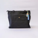 Multi Pockets Canvas Tote Bag Carry Everything Tote Bag with Zipper, Multi Compartments Durable Handbag Mommy Bag - Image 2