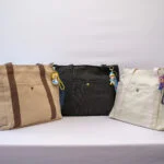 Multi Pockets Canvas Tote Bag Carry Everything Tote Bag with Zipper, Multi Compartments Durable Handbag Mommy Bag