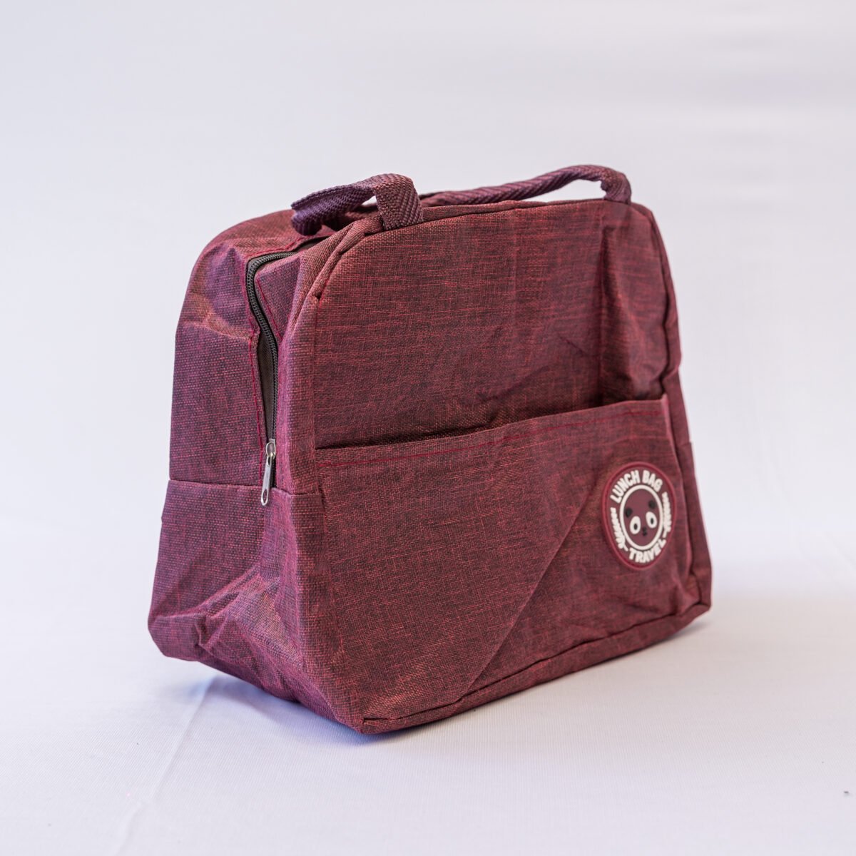 Travel Lunch Tiffin Storage Canvas Bag Leakproof Hot Cold for Men Women Unisex Kids, Office, College, Picnic & School | Lunch Boxes Bag (Maroon) - Image 4