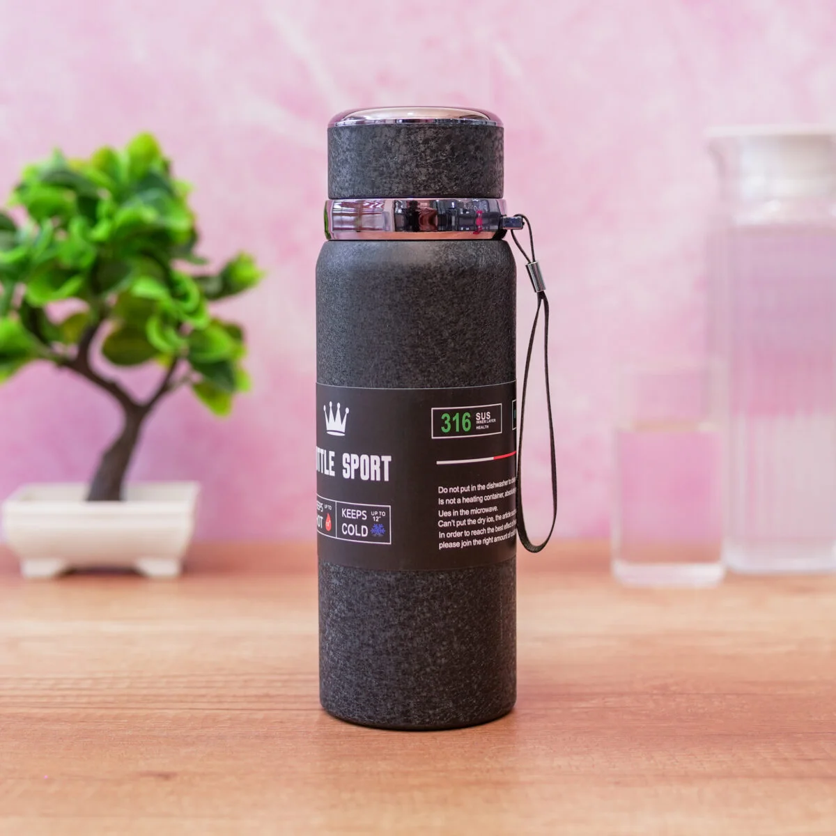 Stainless Steel Water Bottle With LED for Men Women Kids | Thermos Flask | Reusable Leak-Proof Thermosteel for Home Office Gym Fridge Travelling - Image 3