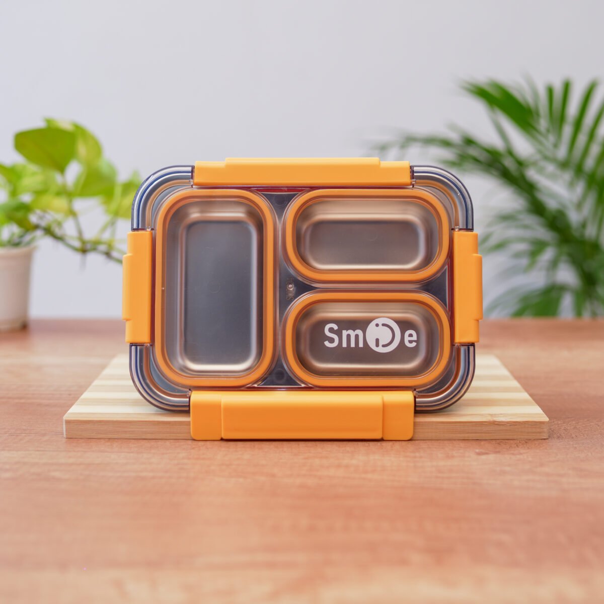Smile Theme Bento Lunch Box | 3 compartment lunch box - Image 4