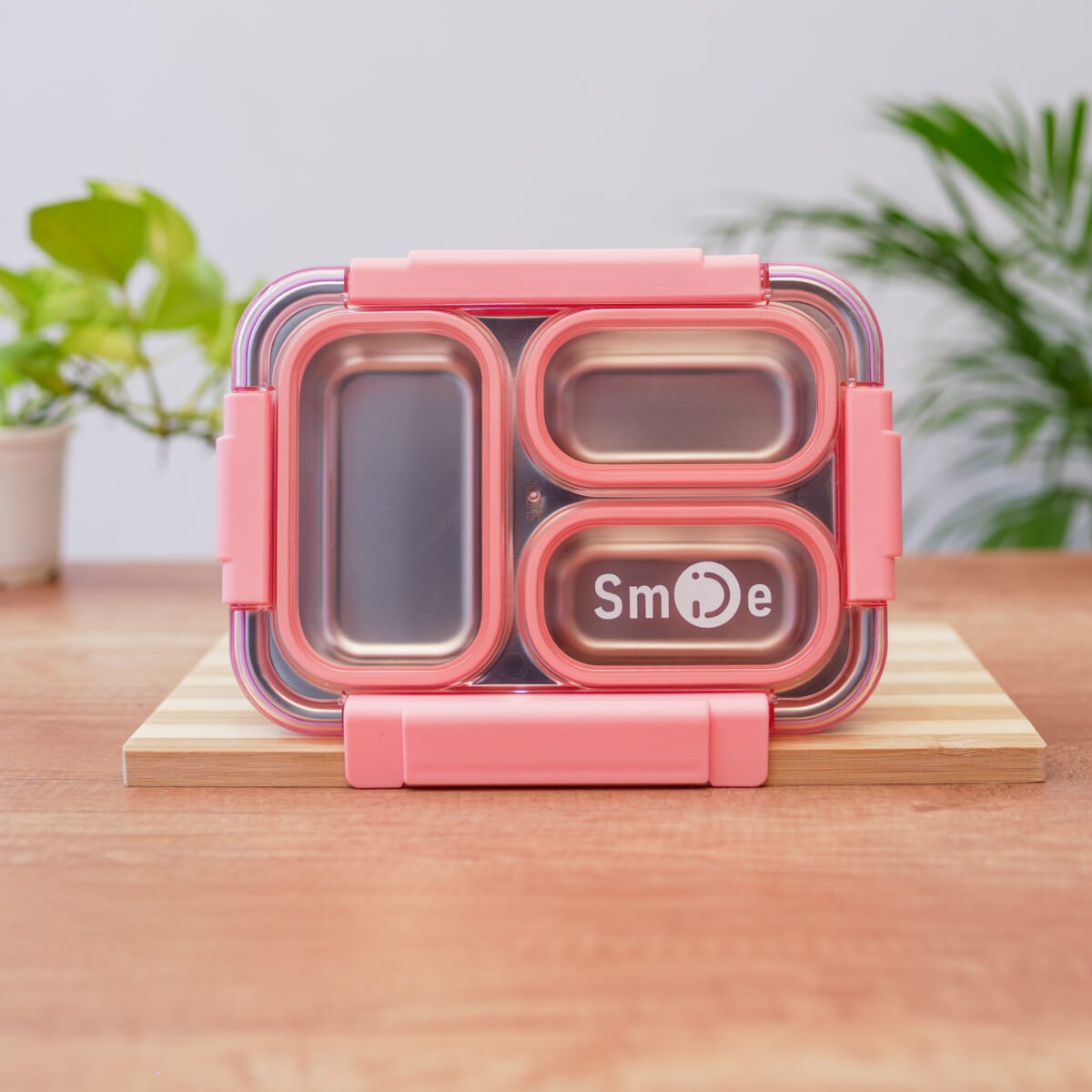 Smile Theme Bento Lunch Box | 3 compartment lunch box - Image 2