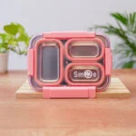 Smile Theme Bento Lunch Box | 3 compartment lunch box - Image 2