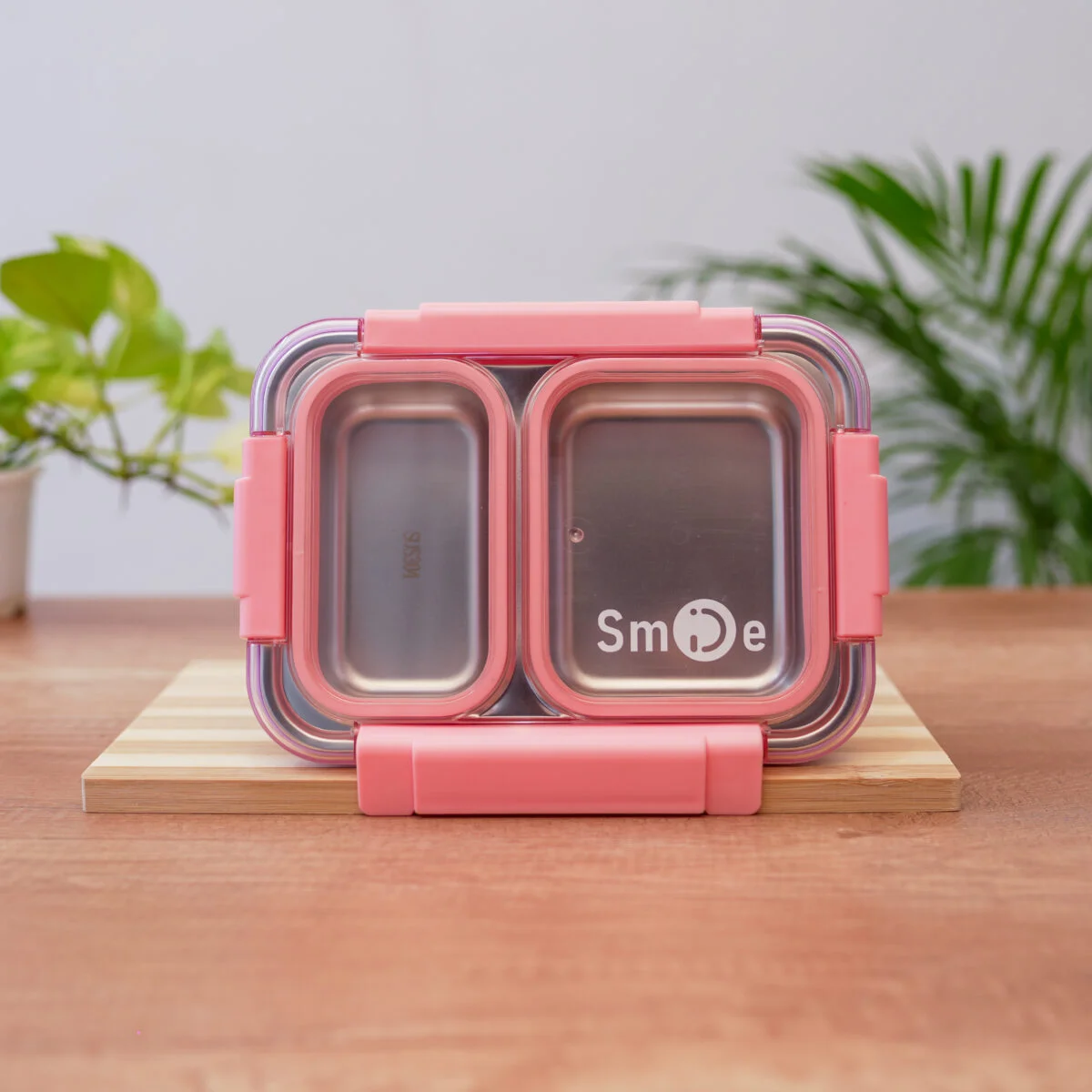 Smile Stainless Steel Bento Lunch Box 100 % Leakproof - Image 3