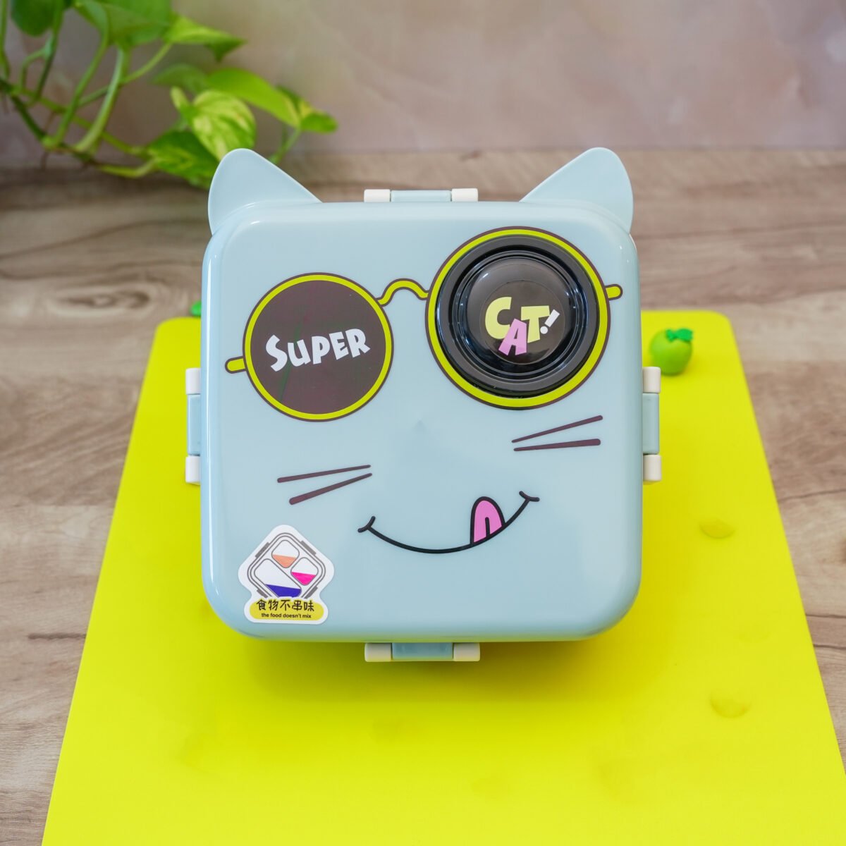 Cute 3D Cat Shaped Bento Lunch Box for Kids & Adults | Leak-Proof, BPA-Free with Cutlery | 1120ML + 70ML Stainless Steel Lunch Box for School & Office - Image 2