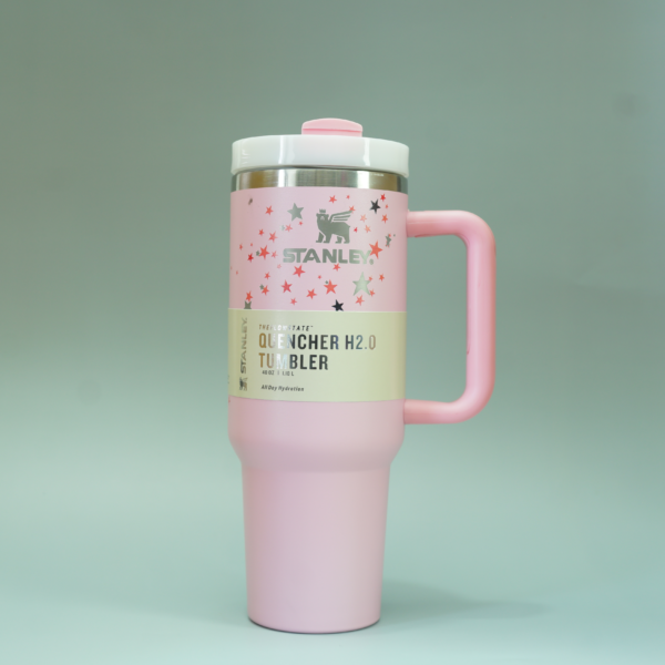 Light-pink Stars Stanley tumbler - The Quencher H2.O FlowState™ Tumbler