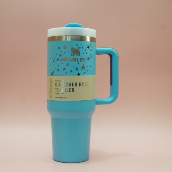 Blue with stars Stanley tumbler - The Quencher H2.O FlowState™ Tumbler