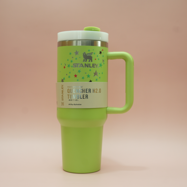 Green with Stars Stanley tumbler - The Quencher H2.O FlowState™ Tumbler
