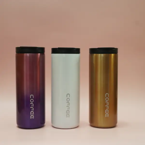 Thermal Cup Double Wall Stainless Steel Water Bottle & Coffee Mug