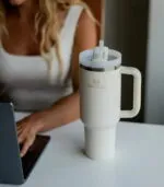 White stainless steel tumbler Stainless Steel Tumbler