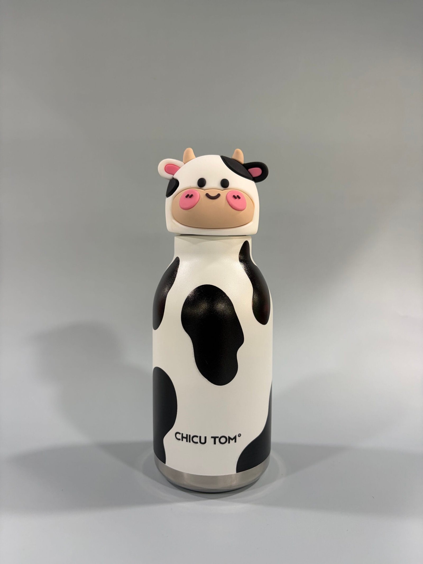 IMG_5350 Dairy cow CHICU TOM Animal Kids Water Bottle - 480ml Leak-Proof, BPA-Free with Straw - Image 1
