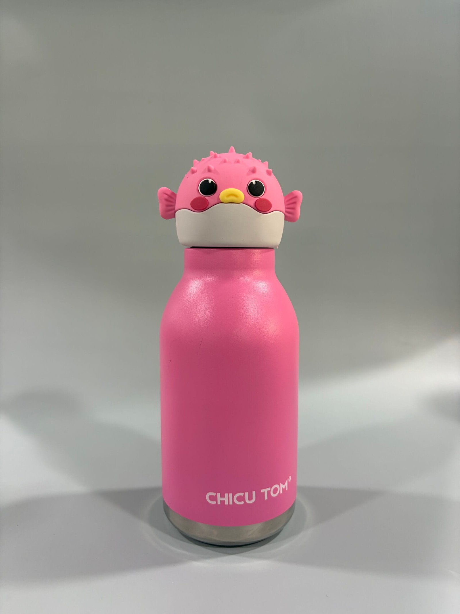 IMG_5353 Puffer fish CHICU TOM Animal Kids Water Bottle - 480ml Leak-Proof, BPA-Free with Straw - Image 1